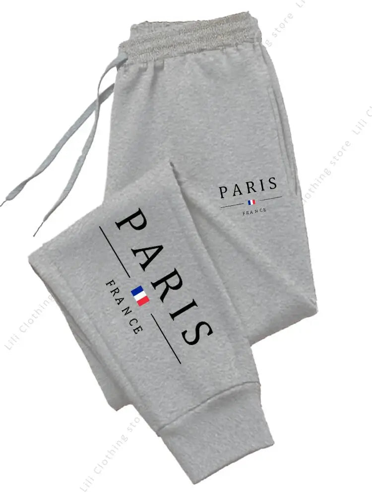 2025 New Hot Sale PARIS Jogger Pants for Women's Trousers High quality Autumn Winter Fleece Casual Sports Sweatpants Women Pants