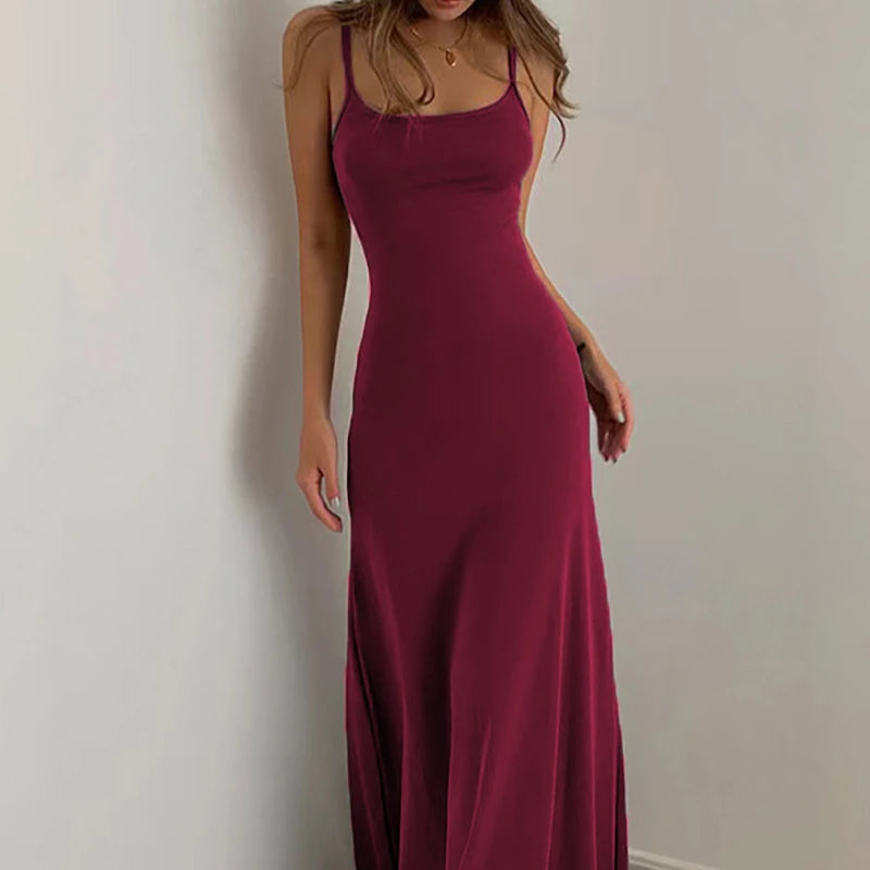 Waist-Cinched High-Waist Midi Suspender Skirt