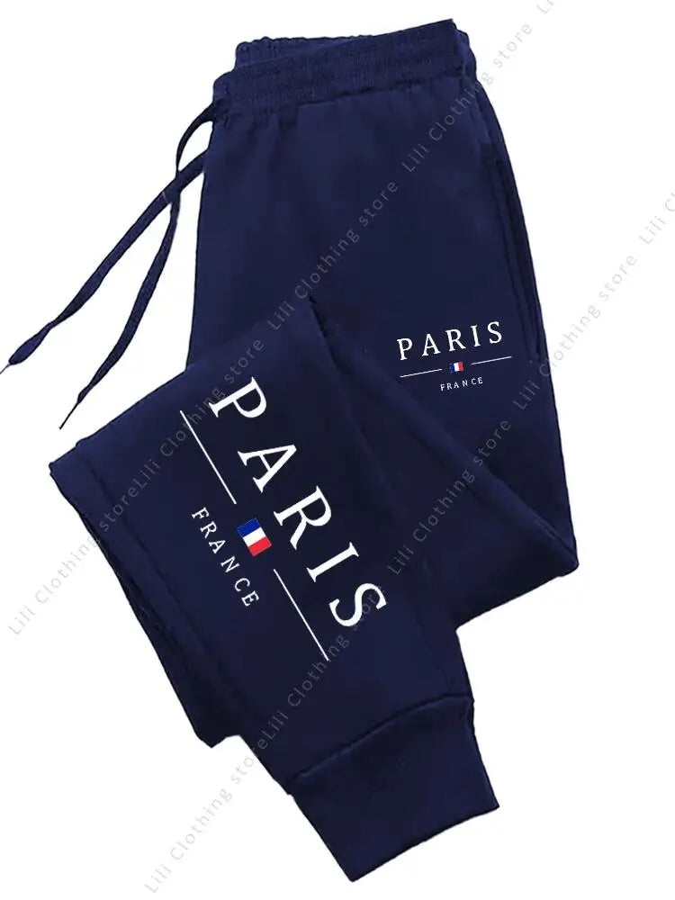 2025 New Hot Sale PARIS Jogger Pants for Women's Trousers High quality Autumn Winter Fleece Casual Sports Sweatpants Women Pants