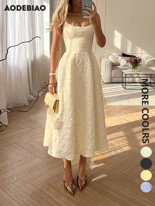 AODEBIAO Women’s Sleeveless A-Line Maxi Dress